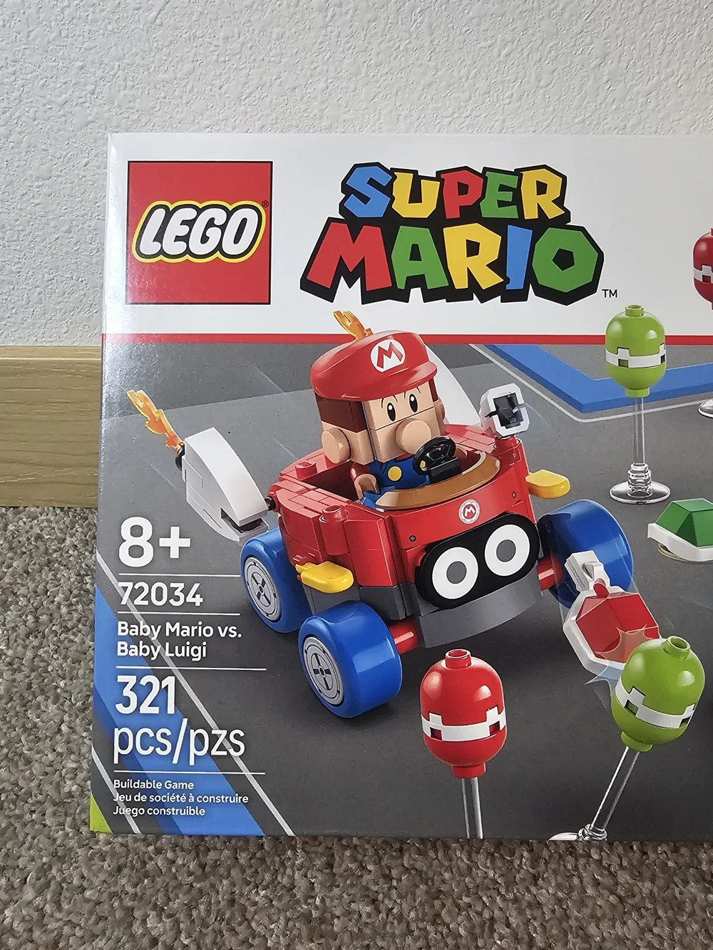 Lego Super Mario Red and Green Kart Duel Playset
